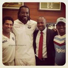 Sachin Tendulkar got a special gift from Chris Gayle and Brian Lara,