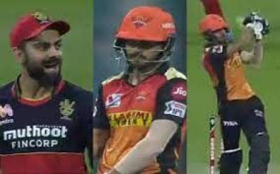 Virat Kohli sledge Manish Pandey for slow start,in reply he smashed six
