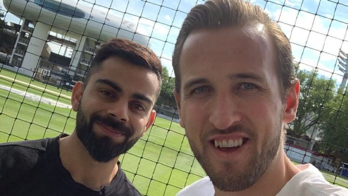 England's star footballer Harry Kane asks virat kohli for place in 'RCB' Team