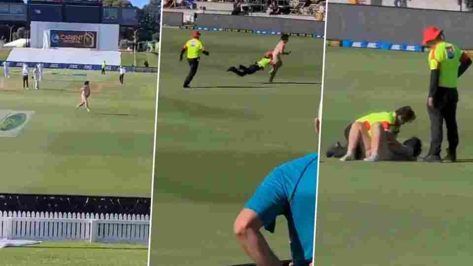 New Zealand vs Pakistan streaker run on the ground during match