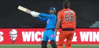 BBL 2020: Rashid Khan hits helicopter shot same as dhoni see video BBL 2020: Rashid Khan hits helicopter shot