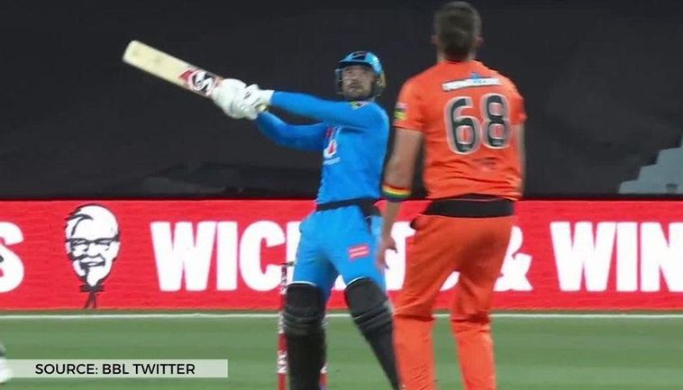 BBL 2020: Rashid Khan hits helicopter shot