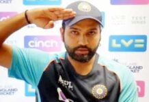 ENG vs IND : Rohit Sharma started doing ‘salute’ on reporter’s question video goes viral