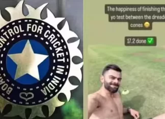 “BCCI Rebukes Virat Kohli for Public Yo-Yo Test Score Sharing Ahead of Asia Cup 2023” Indian cricket captain Virat Kohli faces BCCI's disapproval after publicly revealing his yo-yo test score on social media.