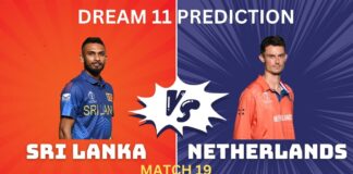 NED vs SL Dream11, My11Circle Team Prediction Today Match 19 NED vs SL Dream11 Prediction