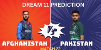 PAK vs AFG Dream 11, My11Circle Team prediction Today Match22 PAK vs AFG Dream 11, My11Circle Team prediction Today Match 22
