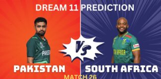 SA vs PAK Dream11, My11Circle Team Prediction Today Match 26 SA vs PAK Dream11, My11Circle Team Prediction Today Match 26