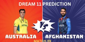 AUS vs AFG Dream11, My11Circle Team Prediction Today Match39 AUS vs AFG Dream11, My11Circle Team Prediction Today Match39