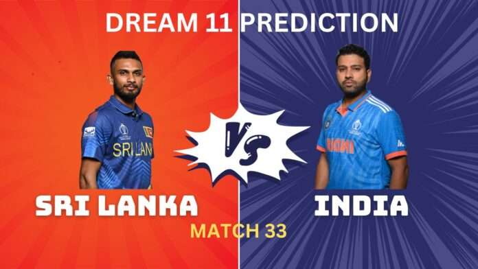IND vs SL Dream11, My11Circle Team Prediction Today Match 33