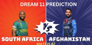 SA vs AFG Dream 11, My11Circle Team prediction Today Match 42 SA vs AFG Dream 11, My11Circle Team prediction Today Match 42