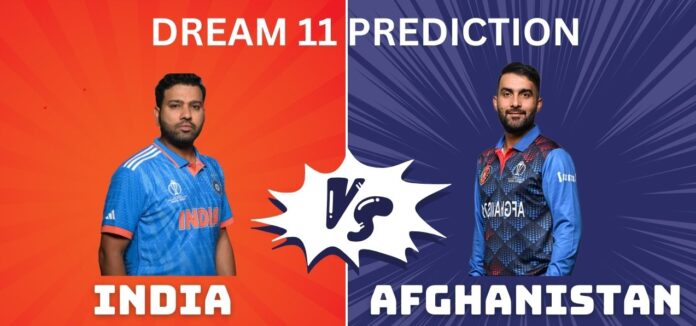 IND vs AFG Dream11 TEAM Prediction IND vs AFG Dream11 Prediction Today Match, Today, Fantasy Cricket Tips, Playing XI, Pitch Report, Injury Update- ICC T20I Series 2024, Match 2