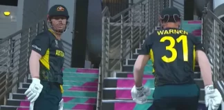 T20 WC 2024: David Warner started going to the Oman dressing room after getting out, watch video David Warner mistakenly entered the wrong dressing room after getting out in t20 wc 2024 aus vs Oman
