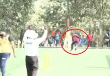 Watch: a shocking incident on the cricket ground, video went viral
