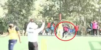 Watch: a shocking incident on the cricket ground, video went viral