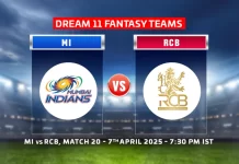 MI vs RCB Dream11 team Prediction MI vs RCB Dream11 Team PREDICTION