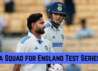 India Test Squad For England tour 2025 India Test Squad For England Tour 2025 announced