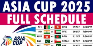 Asia Cup 2025 Cricket Schedule: Dates & Key Fixtures in UAE Asia Cup 2025 cricket runs from 9–28 September in the UAE with 19 T20 International matches. Notable fixtures include India vs Pakistan on 14 September. Fans can view full match details and dates.